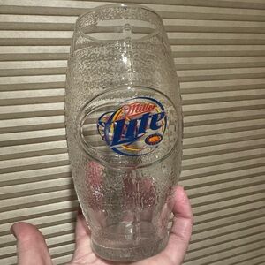$5 bundled - Miller Lite Football glass for beer, soda, floats